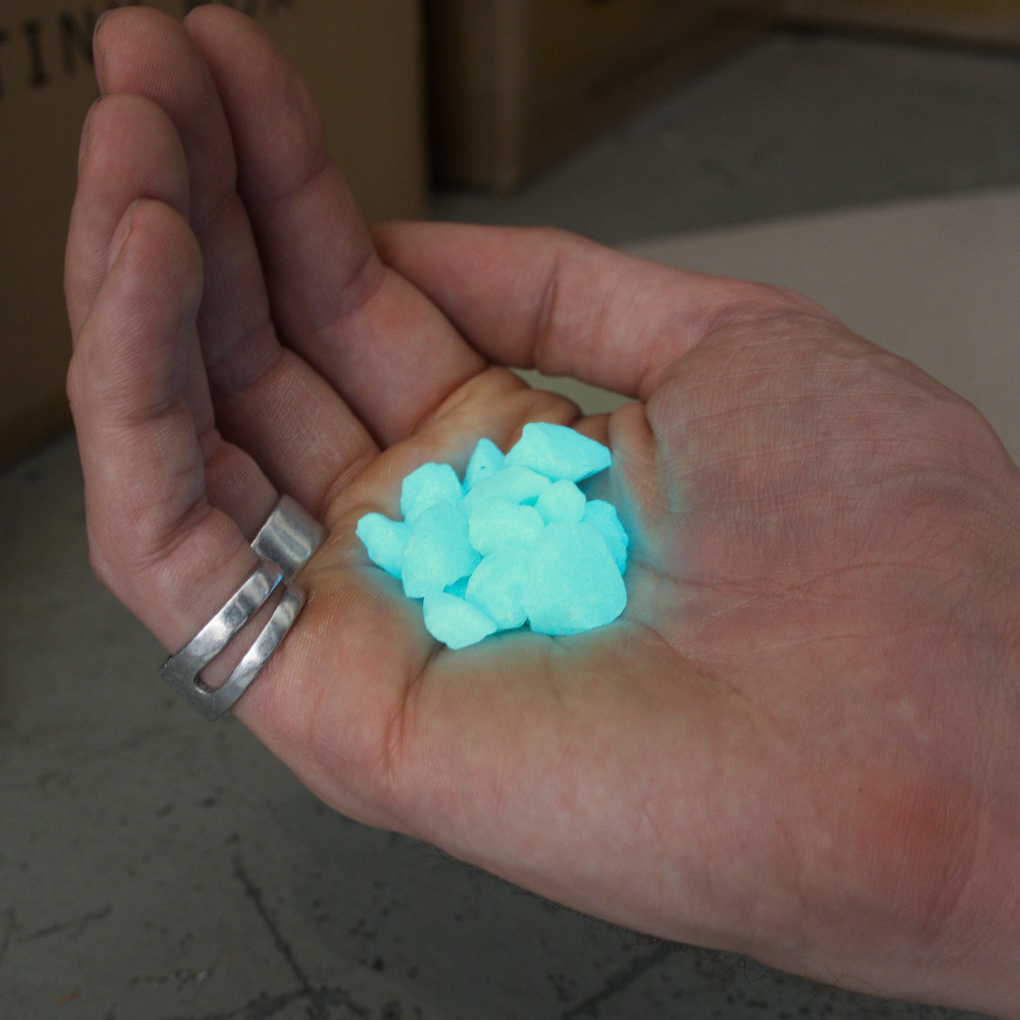 Uncut Vegan Lanternfish Gemstones